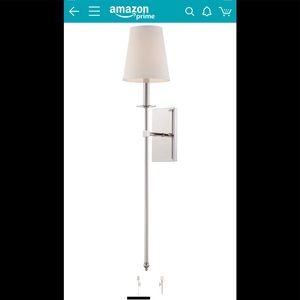 Polished Nickel Wall Light Sconce